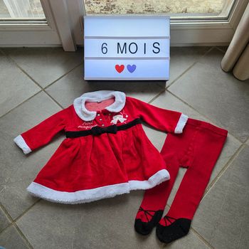 Robe de Noël + collant 6 mois