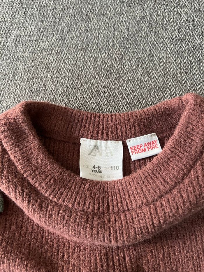 Pull d’hiver à noeuds papillon Zara fille 5 ans - photo numéro 2