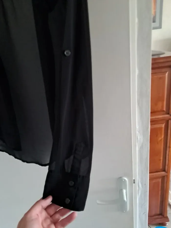 Chemise noire transparente - photo numéro 4