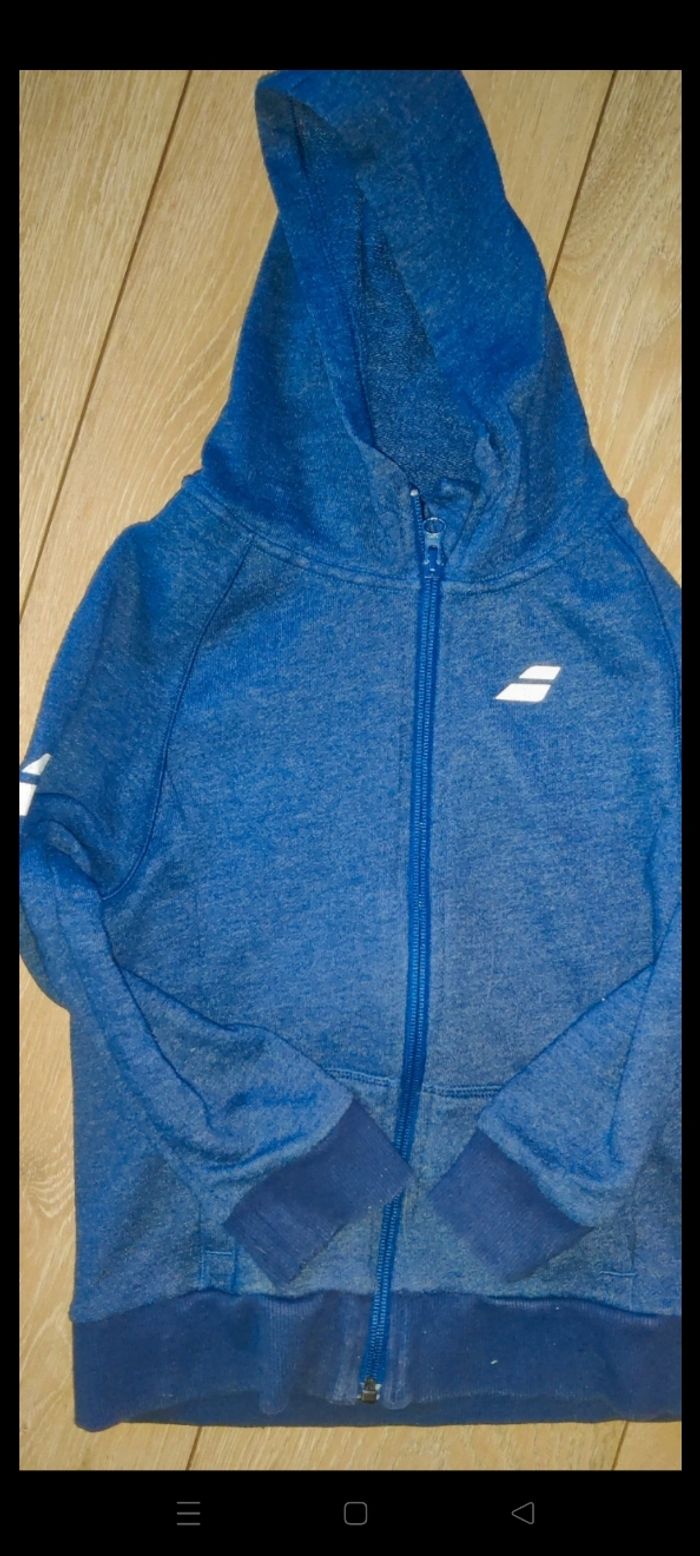Lot 4 gilets pulls tennis taille 8 ans Babolat tecnifibre - photo numéro 3