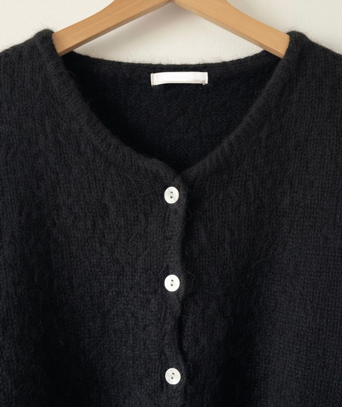 Gilet noir luxe - kid mohair & laine - photo numéro 2