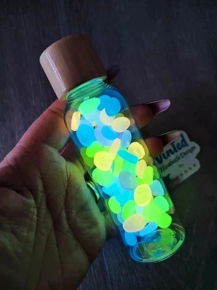 Bouteille sensorielle lumineuse Snoezelen retour au calme galets