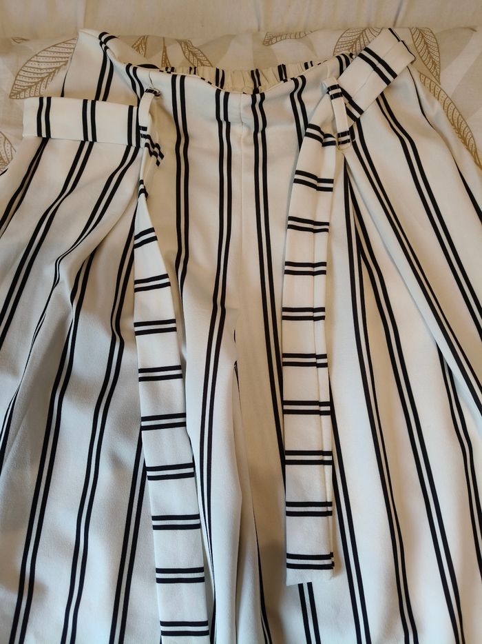 Pantalon élastique avec ceinture M - photo numéro 2