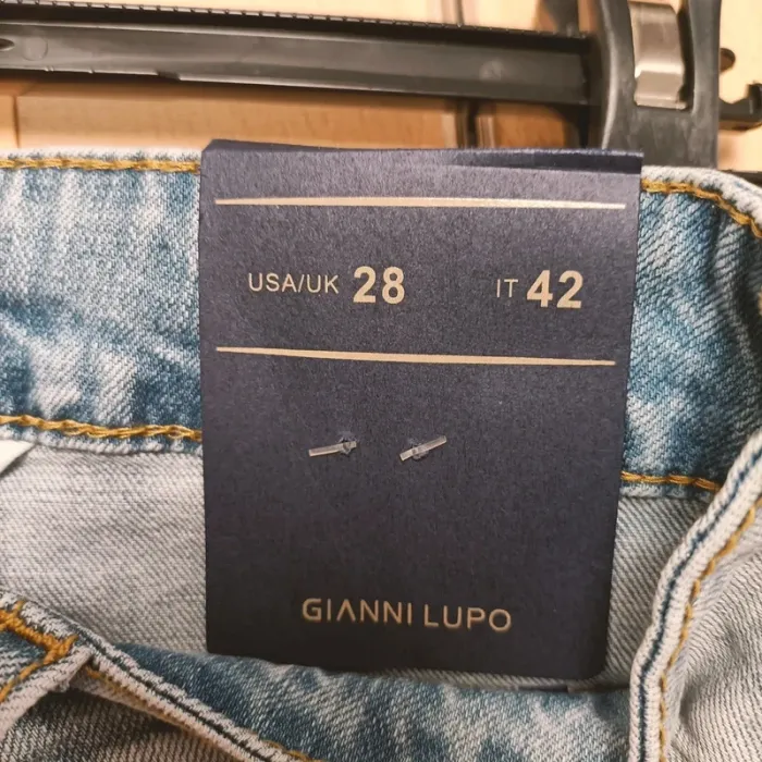 Short en jean clair Gianni Lupo - Taille 42 (XL) - A298 - photo numéro 15