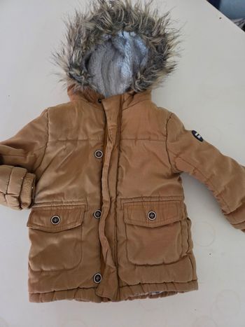 Doudoune marron bébé garçon 2 ans