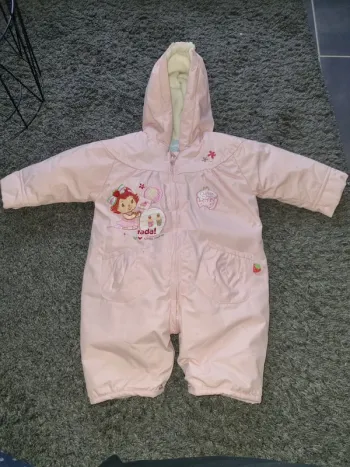 Combinaison pilote rose 3 mois