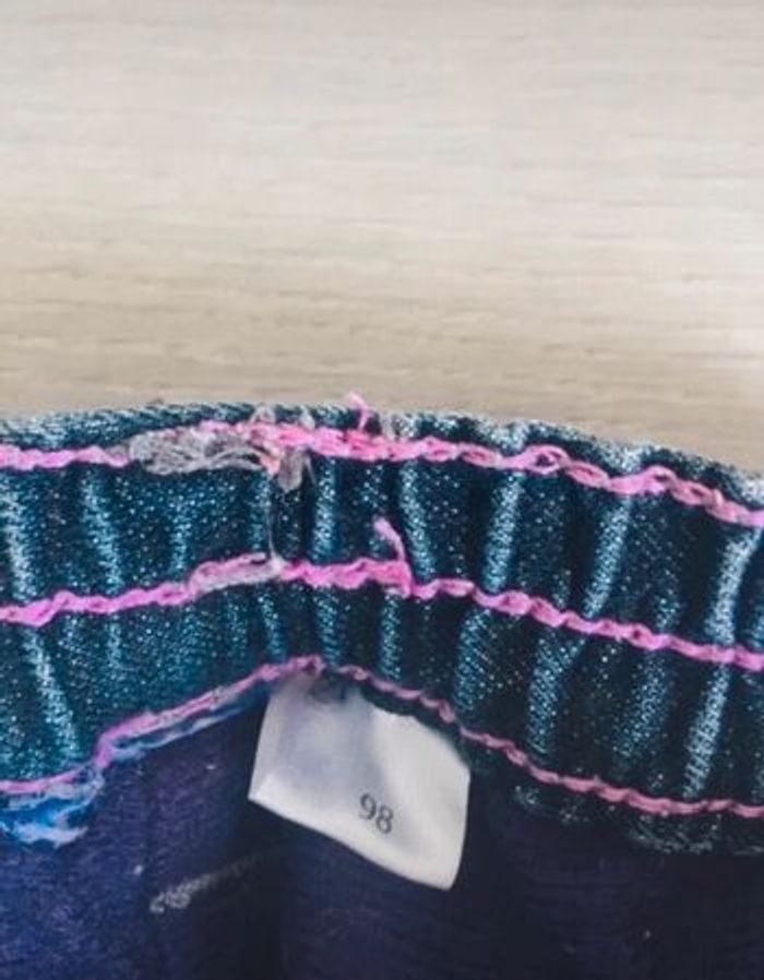 Jeans fille 3 ans 98 cm pantalon hiver chaud - photo numéro 4