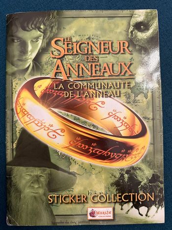 Album livre Panini complet stickers autocollants Le seigneur des Anneaux la communauté de l’anneau