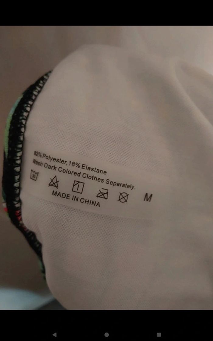 maillot de bain 2 pièces motif tropical taille M - photo numéro 3