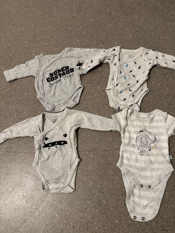 Lot 4 body bébé garçon 0 mois