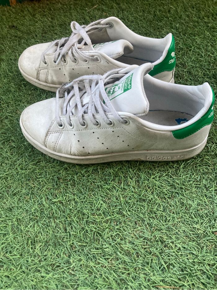 Stan Smith Adidas 37 1/3 blanches à lacets - photo numéro 5