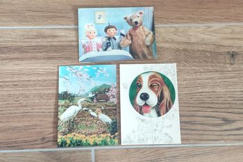 Lot de cartes 3d vintage