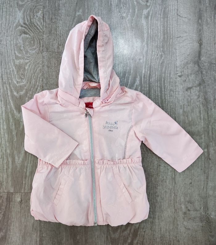 Coupe-vent / imperméable rose bébé filles 9 mois - S.Oliver - neuf