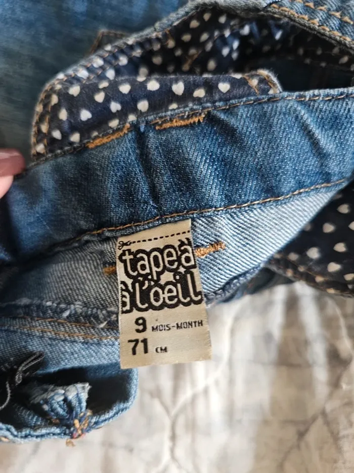 Salopette en jeans tape à l'œil - photo numéro 3