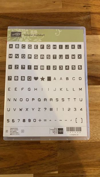 Tampons labeler alphabet