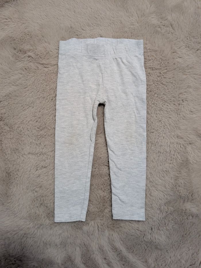 🩶 Legging gris – 12/18 mois / 12–18M 🩶