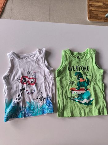 Lot de 2 débardeurs 3 mois garçon