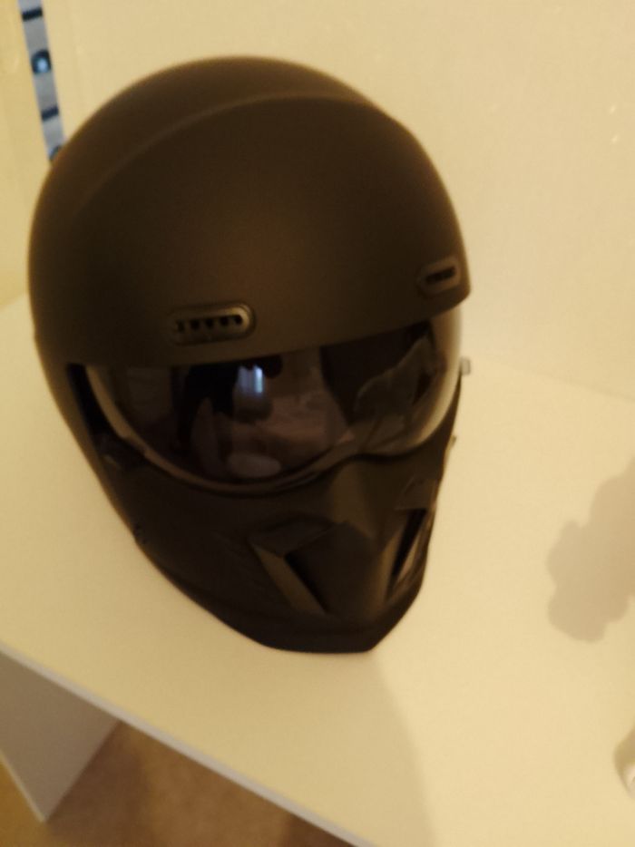 Casque moto neuf noir mat esprit pro pilot - photo numéro 4