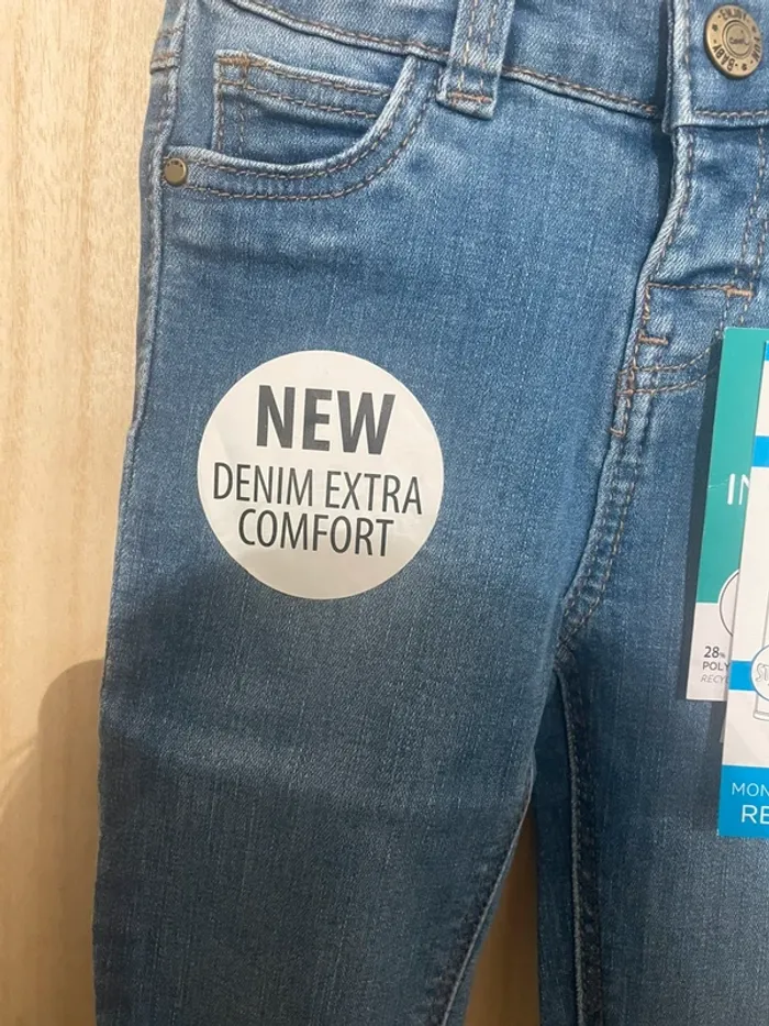 Jean bébé In Extenso 74 cm – 9 mois - Neuf avec étiquettes - photo numéro 4