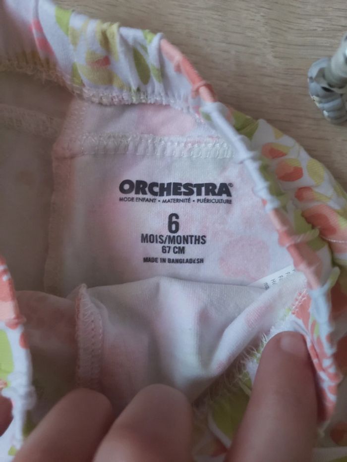 Lot de 2 shorts 🎀 orchestra 6 mois 2€ - photo numéro 3