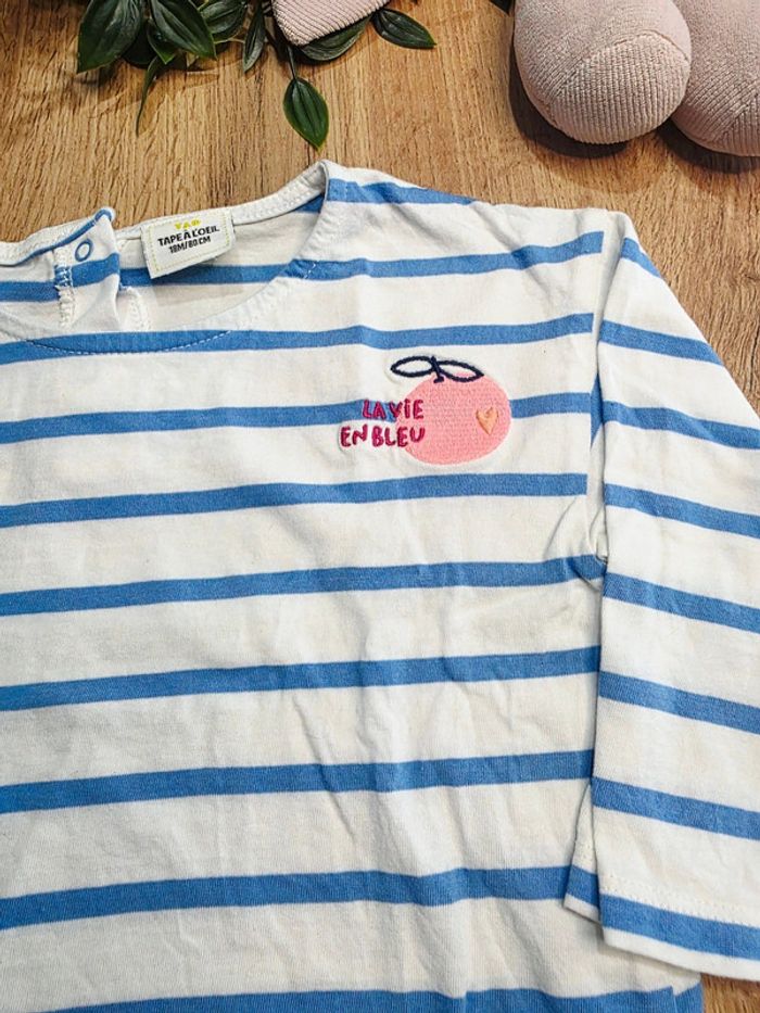 T-shirt manches longues neuf Tape à l'œil 18 mois - photo numéro 2
