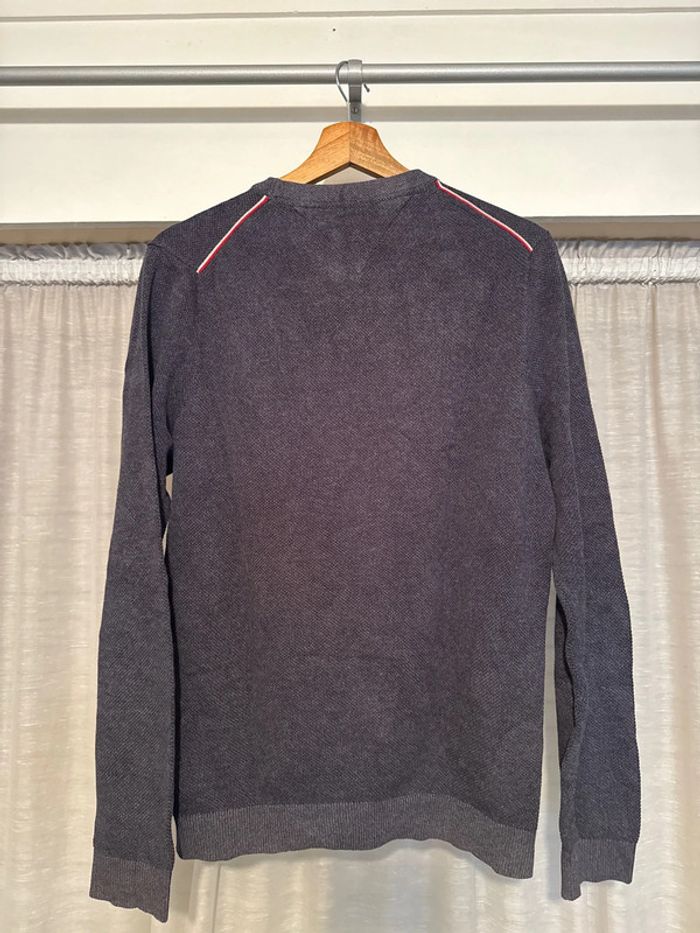 Pull Homme Tommy Hilfiger Gris Anthracite - Taille M - Très Bon État - photo numéro 6