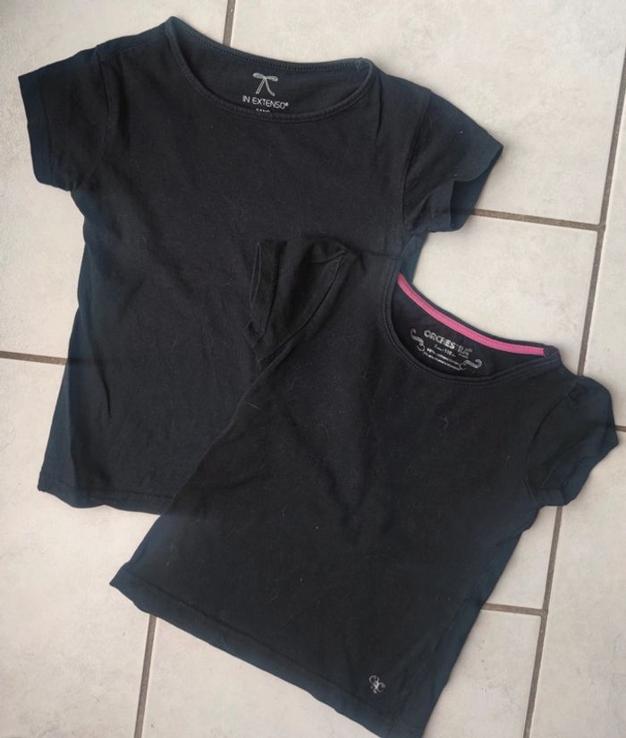 Lot de 2 t-shirts noirs - photo numéro 2