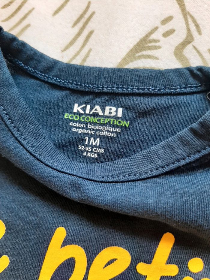 Tee-shirt manche courte 1 mois - photo numéro 2