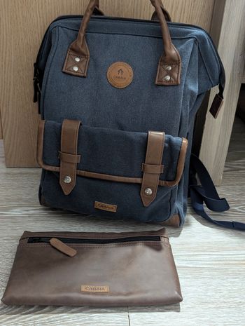 Sac a dos cabaia M marine et marron 