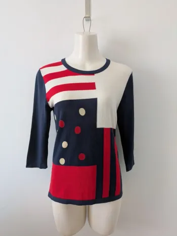 Pull léger en soie et coton manches 3/4 - Soie Pour Soi - taille 36