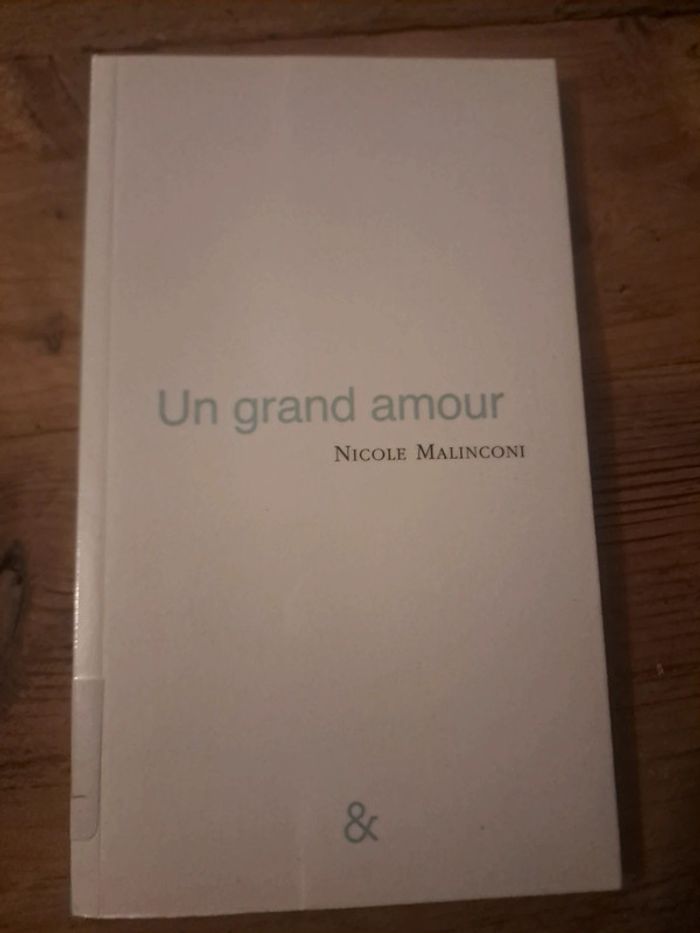 Livre Un Grand Amour, Nicole Malinconi