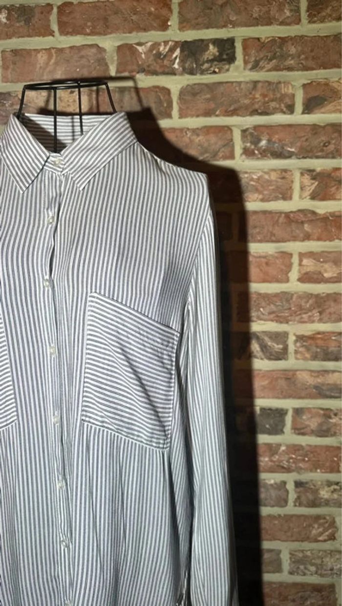 Chemise lignée America Today Taille XS/ 34 - photo numéro 4