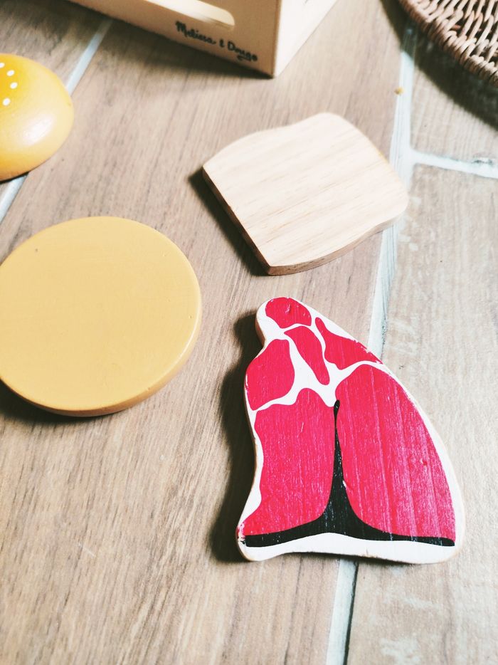🍗Dinette cagette avec aliments divers en bois marque Melissa et Doug - photo numéro 4