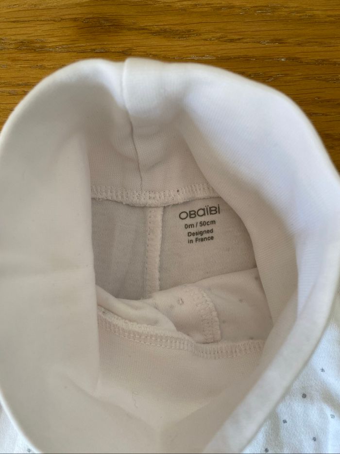 Obaïbi Pantalon blanc Taille Naissance - photo numéro 5