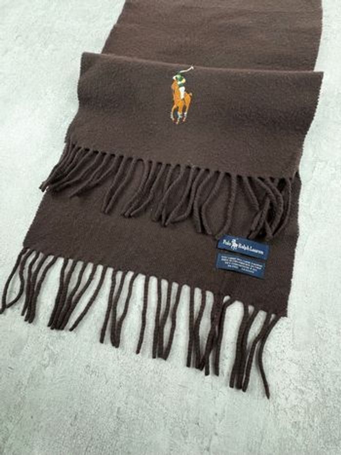 Écharpe Polo Ralph Lauren – 100 % laine - Marron - photo numéro 1