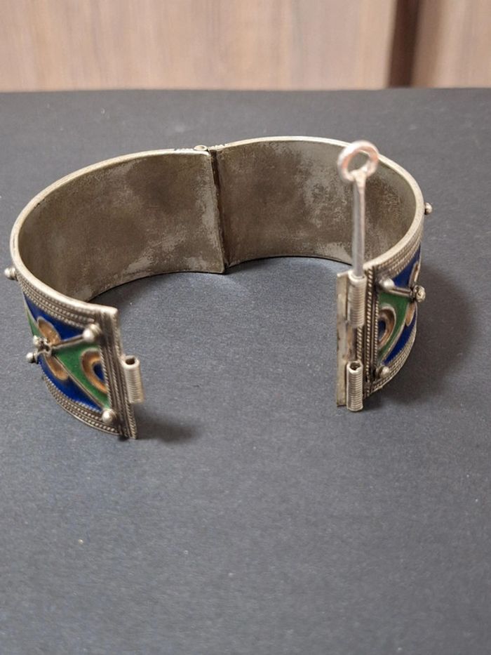 Manchette bracelet berbère ancien vintage - photo numéro 6