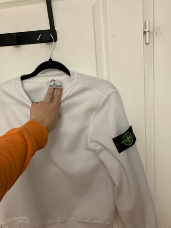 Pull ston island blanc