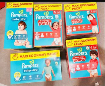 Couche MAXI packs Pampers baby dry pants
