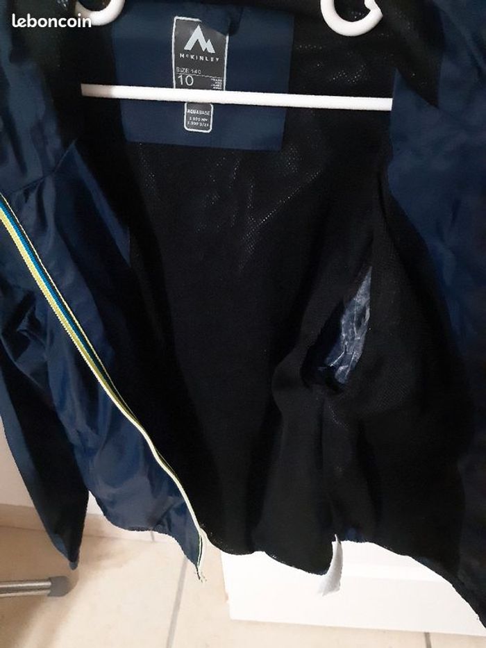 Veste de pluie / coupe-vent bleu marine / 10 ans / MC Kinley - photo numéro 5