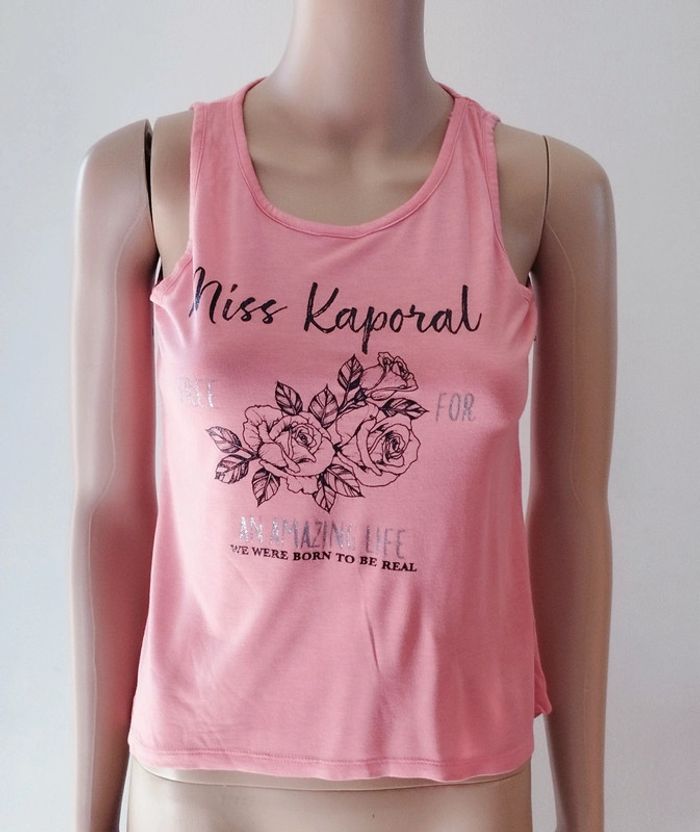 🎀 Tee-shirt débardeur Miss Kaporal 12 ans 🎀 #emyfleury_12 ansfille - photo numéro 2