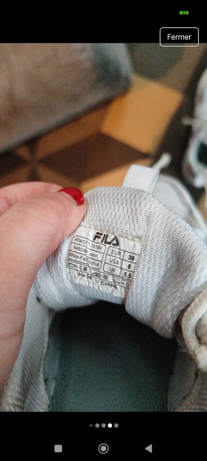 Baskets fila - photo numéro 8