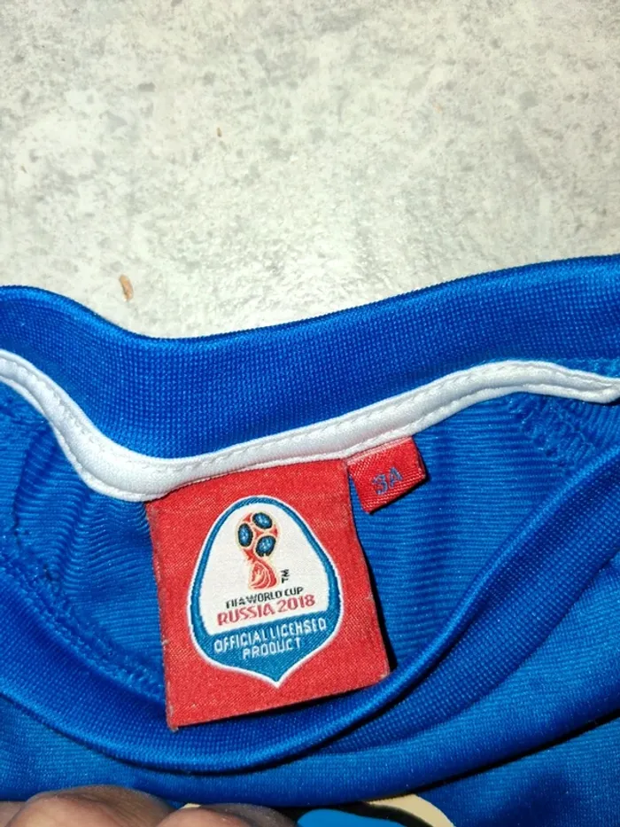 Ancien maillot de foot coupe du monde 2018 - photo numéro 2