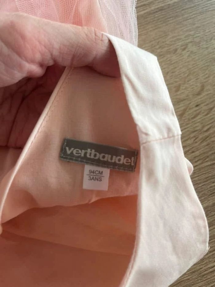 Robe rose poudré tulles vertbaudet 3 ans - photo numéro 4