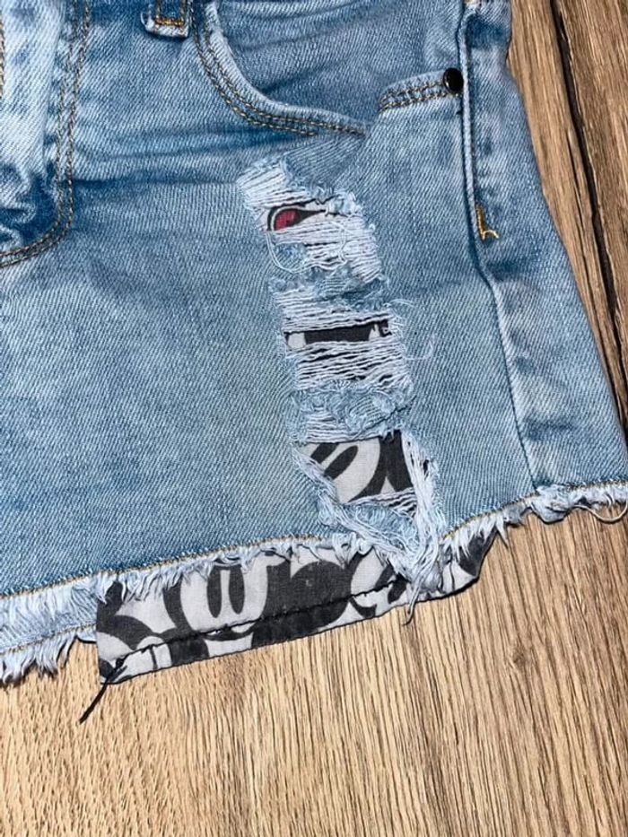 Short Zara en jean Mickey 6 ans fille - photo numéro 2