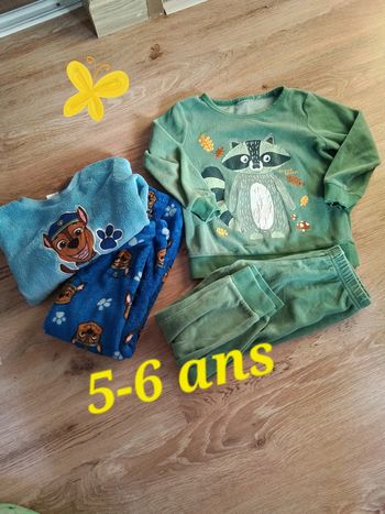 Pyjamas garçon 5-6 ans 