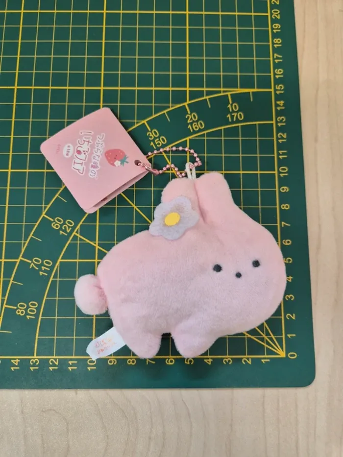 Porte-clés peluche Tsuburana Hitomi Ichigo Fare : Lapin - photo numéro 4