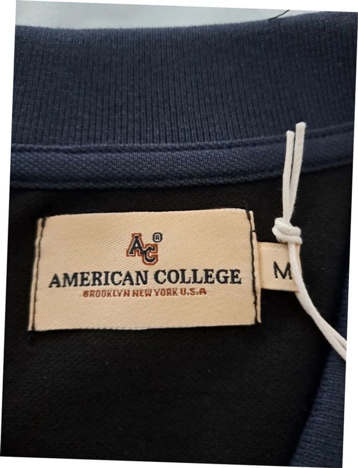 Neuf avec étiquette polo American Collège Premium collection M - photo numéro 3