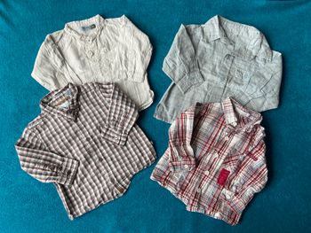 Lot 4 chemises 12 mois