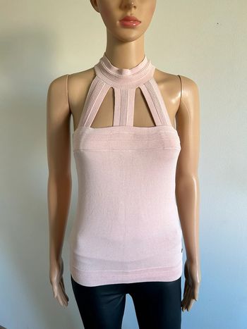 Top rose clair sans manches Morgan taille S jamais porté
