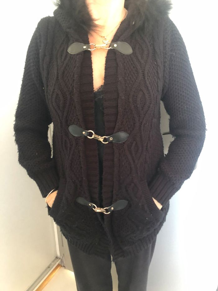 Veste Gilet douillet noir taille M - photo numéro 3